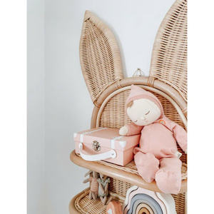 Bunny Ears Rattan <b>wall</b>-<b>mounted</b> <b>shelf</b> for kids Woven Floating Storage Rack Boho Nursery <b>Wall</b> Decor Storage Display <b>Shelf</b> Pack - Product Image 3