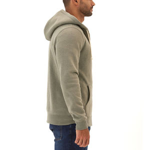 Nueva Llegada, Sudadera con Cierre para Hombre, 100% Algodón, Corte Regular, con Bordado e Impresión Personalizada, Tejido Transpirable y Ecológico - Product Image 3