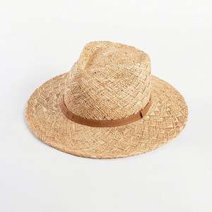 Chapeau de paille Panama Bao fait main, mode printemps-été, avec ruban décoratif, pour l'extérieur, protection solaire jazz - Product Image 6