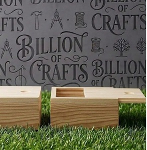 Boîte à souvenirs en bois de pin, rectangulaire, en bois massif, faite à la main, conteneur de rangement décoratif pour la maison, la table, l'artisanat, le bricolage - Product Image 5