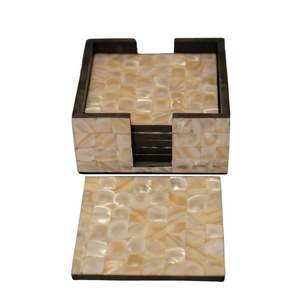 Posavasos de MDF con incrustaciones de nácar de estilo único, posavasos de nácar, manteles individuales, posavasos con incrustaciones de nácar a bajo precio de fábrica - Product Image 6