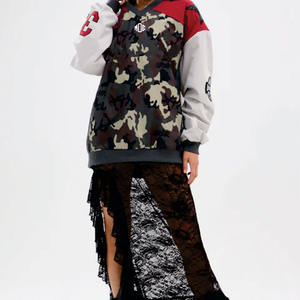 Jersey de Fútbol Americano Personalizado 2026, Manga Larga, Camuflaje, para Mujer, Poliéster, Estilo Urbano, Corte Holgado, Diseño Personalizado, Venta al Por Mayor OEM - Product Image 6