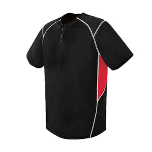 ชุดยูนิฟอร์มซอฟต์บอล เสื้อเบสบอลสีดำแดง กางเกงสีขาว - Product Image 5