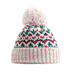 Unisex Solid Color Knit Beanie Hat 100% Acrylic Cuffed <b>Winter</b> <b>Cap</b> Casual Style for Adults Gray Pom Pom - Product Image 2
