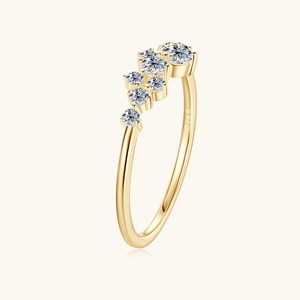 Most Selling Luxury Moissanite Engagement <b>Ring</b> Women 925 Sterling <b>Silver</b> Prong Setting Brilliant Cut <b>Eternity</b> Band Wedding - Product Image 2