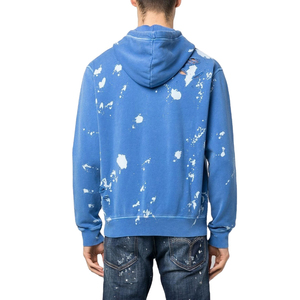 เสื้อฮู้ดดี้ผ้าฟลีซสำหรับผู้ชาย ปักลายโลโก้แบบดิสเทรส สไตล์สตรีทแวร์ กันยับ 100% ผ้าฝ้าย สำหรับฤดูหนาว - Product Image 4