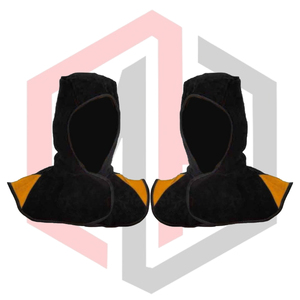 Capuche de soudeur en coton noir FR, tissu ignifuge, antistatique, résistant à la chaleur, couleur personnalisée, équipement de sécurité pour la tête - Product Image 1