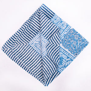Bandana en coton artisanal de Jaipur imprimé floral, de haute qualité, respirant, à nouer, unisexe, écologique, foulard tendance - Product Image 3