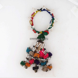 Rarest Rare Gypsy Banjara Tribal Fusion Belly Dance Armlet Anklet Bohemian <b>Beaded</b> <b>Bracelets</b> Banjara Charm <b>Bracelets</b> Vintage Bead - Product Image 1