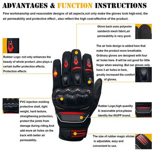 Gants de moto en cuir imperméables, thermiques, écologiques, sportifs, de qualité supérieure, pour l'hiver, à doigts entiers, pour motards - Product Image 6