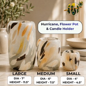 Hurricane, pot à fleurs et porte-bougie - Product Image 1