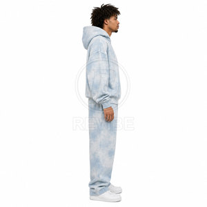 Modern <b>Vintage</b> Winter Hooded Sun Faded <b>Tracksuit</b> with Breathable 100% Cotton Fabric for Men's Travel Training and Casual Wear - Product Image 2