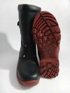 Botas Negras a Media Pantorrilla, Botas de Motocicleta de Cuero Original, Resistentes al Agua, Zapatos de Motocicleta Todoterreno - Product Image 2