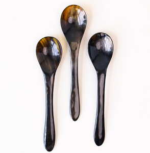 Cuillère en corne de buffle polie à la main, de qualité supérieure, pour la table, la crème glacée et les desserts, à prix avantageux - Product Image 6