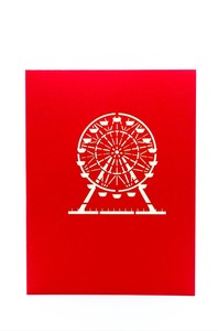 การ์ดป๊อปอัพ 3 มิติ รูปชิงช้าสวรรค์ การ์ดป๊อปอัพ การ์ดป๊อปอัพ 3 มิติ ของขวัญสำหรับคนรักหรือเพื่อน การ์ดอวยพรสไตล์รัก พิมพ์ออฟเซ็ต 3 มิติ - Product Image 6