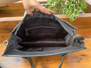 Style occidental Boot Stich Nouveau sac fourre-tout en cuir suédé de créateur Sac à main unique Outillé à la main Sac à main multi-usages pour femmes bohème - Product Image 6