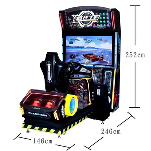 Máquina de Arcade Simuladora de Carreras Drive X Operada con Monedas, Pantalla HD, Conectable para Dos Jugadores, Consola de Videojuegos Electrónica de Conducción de Autos - Product Image 4