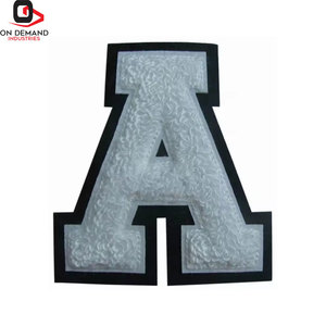 Durable Chenille Letter <b>Patches</b> Personalized Embroidered Fabric <b>Applique</b> Custom Logo Design For Clothing Accessories - Product Image 1