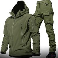 Combinaison tactique imperméable Kuiuu pour homme, veste à capuche et pantalon cargo, coupe-vent, pour la chasse et les activités de plein air, uniforme d'entraînement Kuiuu