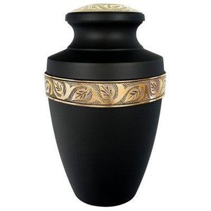 Storage urn, funeral supplies urn, black cremation urn, engraved urn, premium urn, luxury cremation urn, - Product Image 4