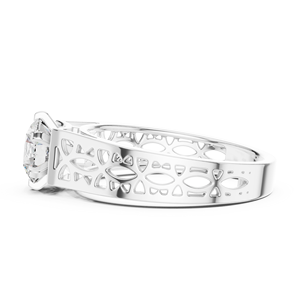 Anillo de Compromiso de Plata de Ley 925 con Diamante Moissanita, Venta al por Mayor de Joyería Directa de Fábrica, Fabricante OEM ODM - Product Image 2