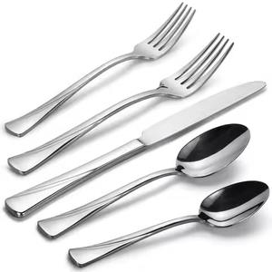 Contemporary Dining <b>Flatware</b> Collection Stainless Steel Cutlery Set Designed for Elegant Table Display - Product Image 4