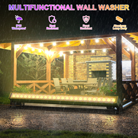 Lampu Wall Washer Tahan Air IP65 U`King Kontrol DMX 24X3W RGB LED Lampu Bar Wall Washer Luar Ruangan untuk Panggung DJ Pesta Pernikahan