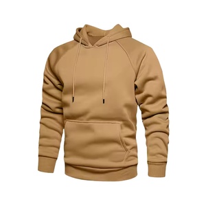 Sweat à capuche unisexe en molleton 100 % coton, teint uni, haute qualité, avec impression thermique en relief, idéal pour l'hiver - Product Image 1
