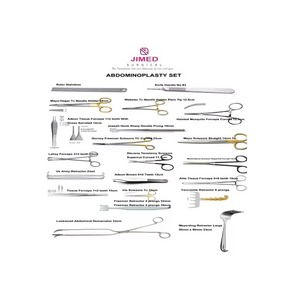 Ensemble d'instruments manuels de haute qualité pour la chirurgie abdominoplastie, outils chirurgicaux durables en acier inoxydable certifiés CE - Product Image 4