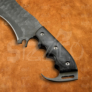 Couteau Tracker G10 en acier allié 12C27 de qualité industrielle, fait main, lame pleine longueur, lame droite, facile à transporter, pour la survie en milieu sauvage - Product Image 4