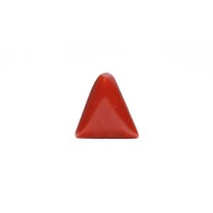 7.45 Carat Oval Cabochon Synthetic Red Coral Loose Gemstone Lot for Fine Jewelry - Product Image 1