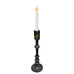 Vintage <b>Black</b> Cast Iron Taper <b>Candle</b> <b>Holder</b> <b>Pillar</b> Candlestick Stand Farmhouse Table Centerpiece for Wedding Dining Room Decor - Product Image 1