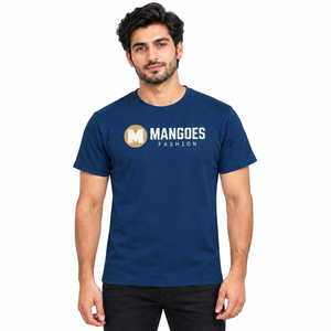 Camiseta Extra Grande para Hombre, 160 GSM, Algodón Jersey, Diseño Personalizado en la Parte Delantera, Corte Holgado, Manga Corta, Ecológica, Transpirable, Urbana - Product Image 1
