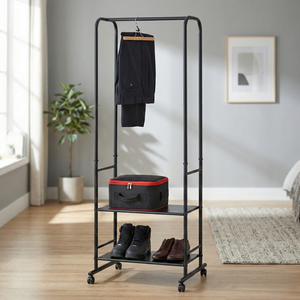 ชั้นวางเสื้อผ้า3ชั้นแขวนโลหะ3ชั้นสินค้าซักรีดจัดระเบียบบนอีเบย์ใช้ในบ้าน - Product Image 1