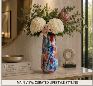 High Quality Set of 3 Unique Design Metal <b>Flower</b> Vase <b>Sticker</b> Enamel Large Size <b>Flower</b> Pot for Home and Table Decor Handmade - Product Image 6
