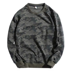เสื้อสเวตเชิ้ตผู้ชายทรงลำลองสำหรับฤดูหนาว ผ้าฝ้าย 100% มีกระเป๋า ระบายอากาศได้ดี ทรงโอเวอร์ไซส์ สีพื้น ลายดิจิทัล เป็นมิตรต่อสิ่งแวดล้อม - Product Image 3