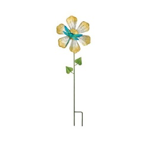 Piquets de jardin en métal finition antique, tendance et récents, avec motif stylisé de fleurs et de feuilles, taille et forme personnalisables - Product Image 6
