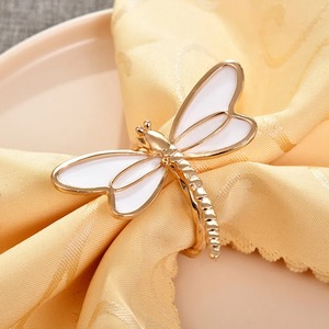 Elegante y Bonito Anillo para Servilletas con Diseño de Libélula para Decoración de Mesa, Comedor, Restaurante, Hotel y Hogar, Decoración con Inspiración Natural - Product Image 1