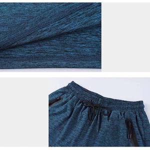 Conjunto de Shorts Casuales de Verano para Hombre, 2 Piezas, Tejido de Punto, Color Sólido, Transpirable, Camiseta de Manga Corta - Product Image 5