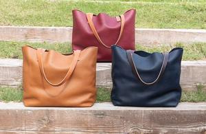 กระเป๋าโท้ทหนังแท้ 100% สำหรับผู้หญิง ทำมือ พร้อมโลโก้พิมพ์ตามสั่ง และซิปปิด ใช้ได้ทุกวัน รุ่น LTB-0242 - Product Image 5