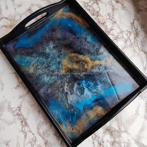 Wooden Tray with Metal Handle Restaurant and Hotel Supply Well Furnished Quality Stylish Wooden Tray for Serving in Parties - Product Image 2