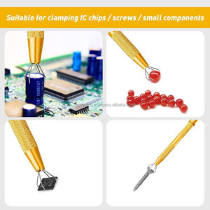 Tweezers Stainless Steel 4-Claw <b>Pick</b> <b>up</b> <b>Tool</b> Jeweler's <b>Pick</b>-<b>Up</b> <b>Tool</b> 4 Prongs BGA Chip <b>Pick</b> for Small Parts Pickup Grabber for - Product Image 5