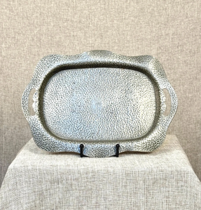 Wedding Party Elegant Decorative <b>Dessert</b> Display Rectangle Metal Dry Fruit Tray Luxury Gold Serving Tray With Gold Handles - Product Image 1