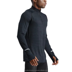 Camisa de compresión de cuello alto Sudadera de media cremallera Top de fitness de manga larga con cremallera para entrenamiento de invierno Gimnasio Correr Camisa de lana - Product Image 5