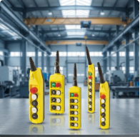 CMK PL08/E EOT Crane Pendant Station-06 Industrial <b>Push</b> <b>Button</b> 440V 1NO1NC Smart IP65 Plastic Body Mechanical Interlock Dome - Product Image 5