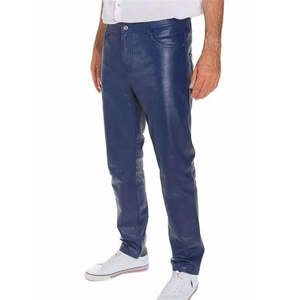 Pantalon en cuir pour homme PIHA SPORTS, coupe droite, taille haute, devant plat, décontracté, poids moyen, imperméable, respirant, pour l'extérieur - Product Image 3