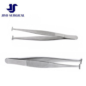 Pinces de fixation vertes de haute précision 3 7/8 pouces avec mâchoires de préhension larges à dents de 10,0 mm et poignée ergonomique plate, outil chirurgical - Product Image 4