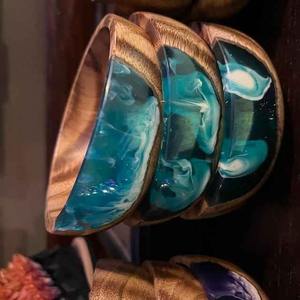 Tazón de Madera Hecho a Mano de Primera Calidad, Tazón para Servir Ensaladas de Madera Natural, Vajilla Ecológica para Cocina y Comedor, Venta al por Mayor - Product Image 1