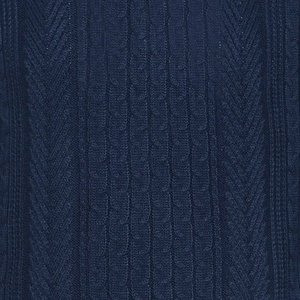 Pull à col roulé en tricot bleu marine pour homme, manches longues, couleur unie, pull d'hiver, coupe classique, laine/acrylique, anti-rétrécissement, séchage rapide - Product Image 6