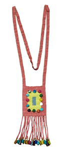Gold Plated Handmade Geometric Tassel <b>Statement</b> <b>Necklace</b> Women's Bohemian Style Colored Beads Link Chain Customized Color - Product Image 5